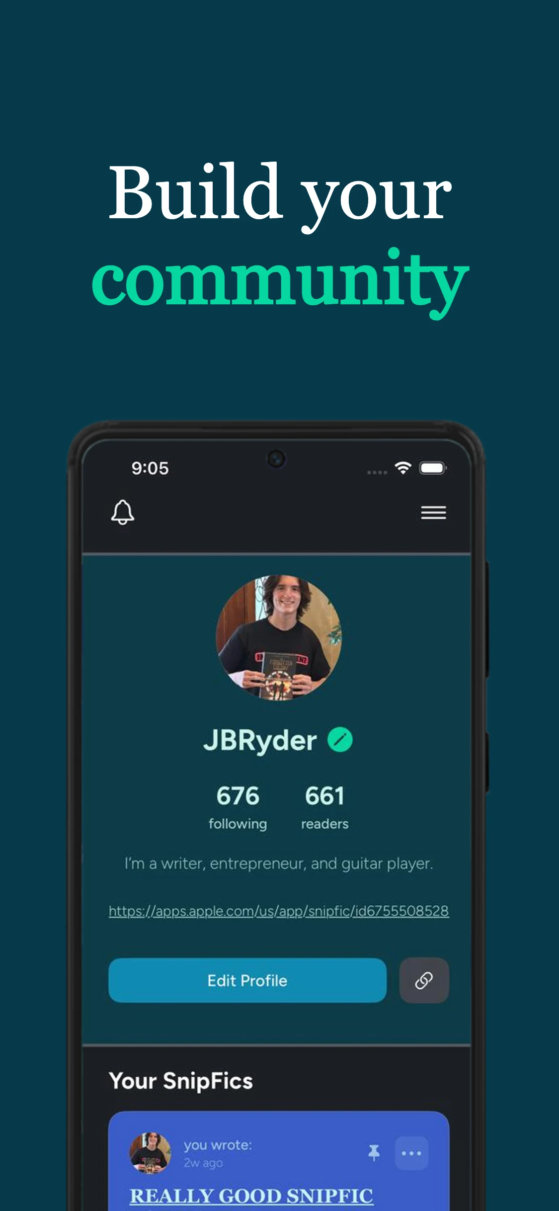 SnipFic screenshot